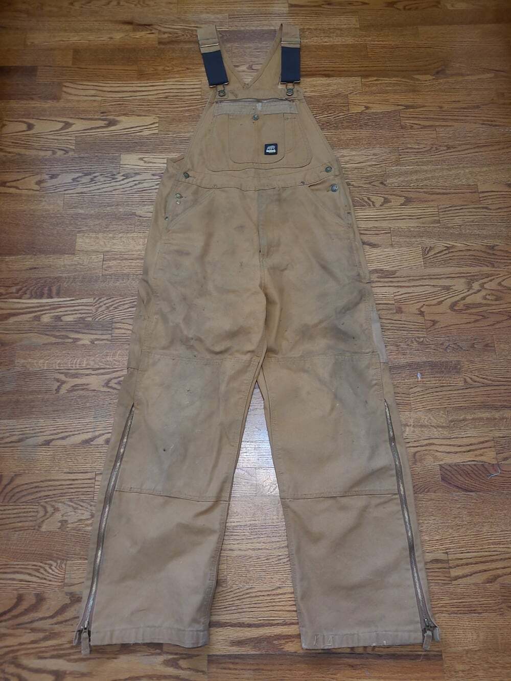 Berne Brown Duck Cloth Overalls Men's Size 34x32 100% Cotton